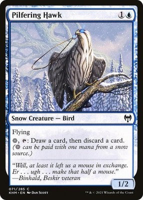 Pilfering Hawk KHM 71 Foil NM Magic: The Gathering