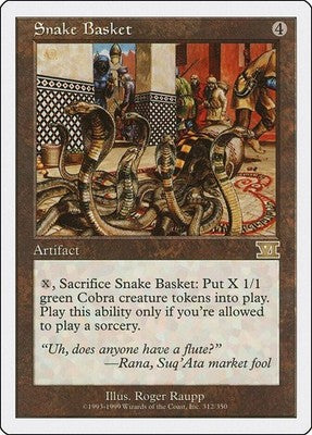 Snake Basket 6ED 312 NM Magic: The Gathering