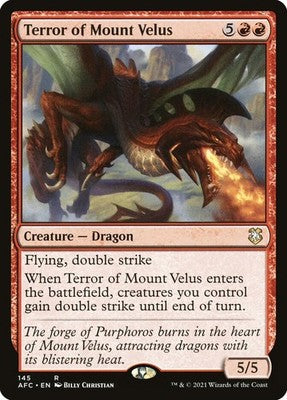 Terror of Mount Velus AFC 145 NM Magic: The Gathering
