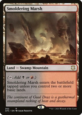 Smoldering Marsh AFC 262 NM Magic: The Gathering