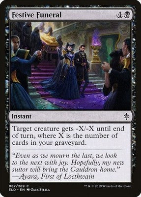 Festive Funeral ELD 87 NM Magic: The Gathering