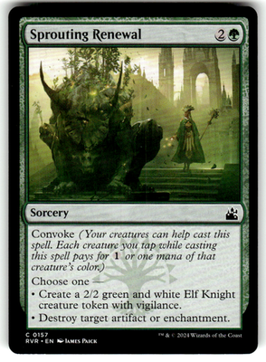 Sprouting Renewal Ravnica Remastered 157 C Magic: The Gathering Near Mint