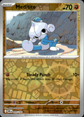 Meditite Destined Rivals 099/182 Common Reverse Holo Pokémon — English Near Mint