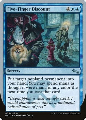 Five-Finger Discount UST 33 NM Magic: The Gathering