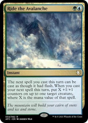 Ride the Avalanche AFC 54 NM Magic: The Gathering