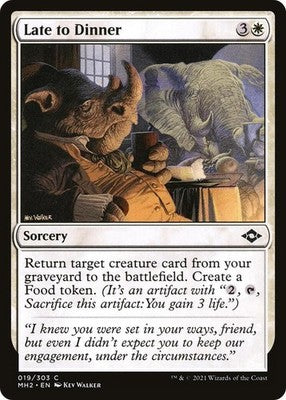 Late to Dinner MH2 19 NM Magic: The Gathering
