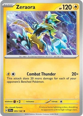 Zeraora 055/142 SV07: Stellar Crown Holofoil Pokémon TCG