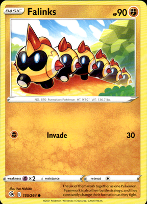 Falinks (155) Fusion Strike 155/264 Common Pokémon — English Lightly Played