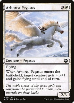 Arborea Pegasus AFR 2 NM Magic: The Gathering