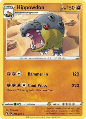 Hippowdon 085/203 SWSH07: Evolving Skies Pokémon TCG