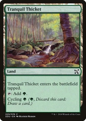 Tranquil Thicket DDU 29 NM Magic: The Gathering