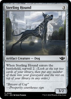 Sterling Hound OTJ 249 Foil NM Magic: The Gathering