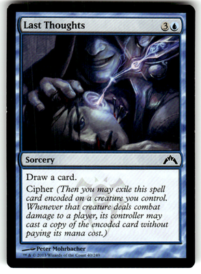 Last Thoughts Gatecrash 40 C Magic: The Gathering Near Mint