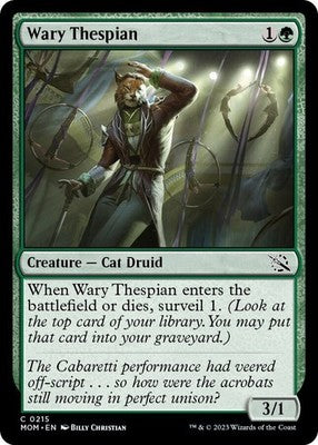 Wary Thespian MOM 215 Foil NM Magic: The Gathering