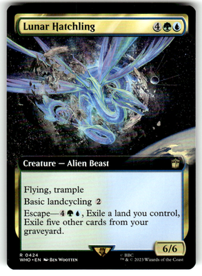 Lunar Hatchling (Extended Art) Universes Beyond: Doctor Who 424 R Near Mint