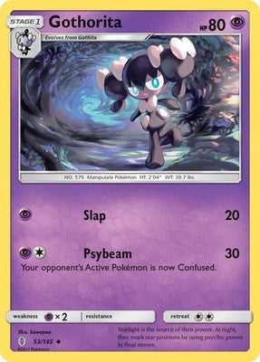 Gothorita 53/145 SM - Guardians Rising Pokémon TCG