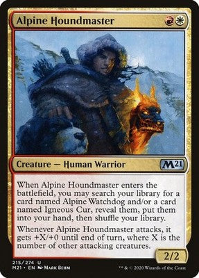 Alpine Houndmaster M21 215 NM Magic: The Gathering