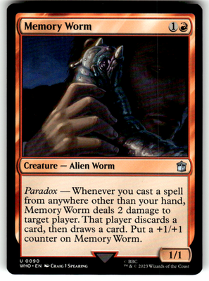 Memory Worm Universes Beyond: Doctor Who 90 U Magic: The Gathering Near Mint