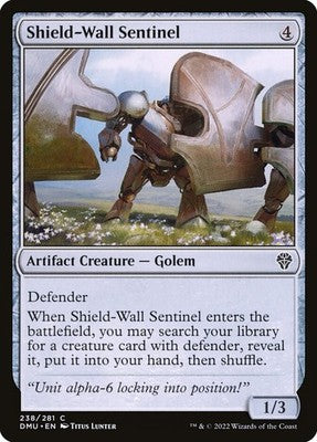 Shield-Wall Sentinel DMU 238 NM Magic: The Gathering