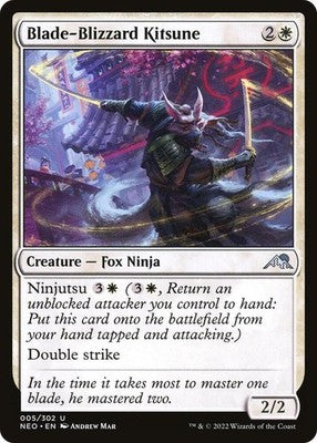 Blade-Blizzard Kitsune NEO 5 NM Magic: The Gathering