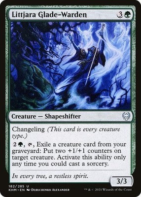 Littjara Glade-Warden KHM 182 LP Magic: The Gathering