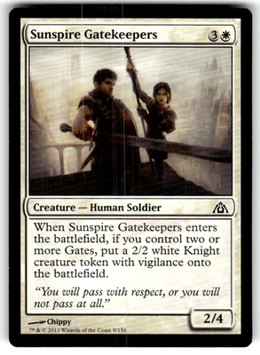 Sunspire Gatekeepers Dragon's Maze 9 C Magic: The Gathering Near Mint