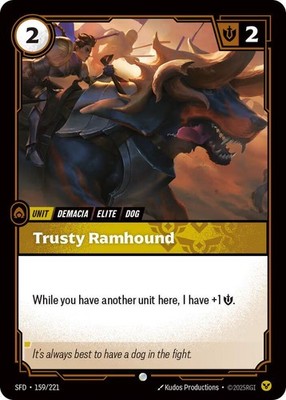 Trusty Ramhound 159/221 Spiritforged Foil Riftbound: League of Legends