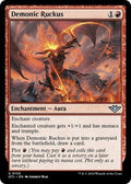 Demonic Ruckus OTJ 120 NM Magic: The Gathering