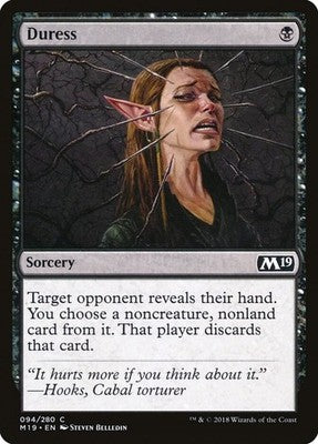 Duress M19 94 NM Magic: The Gathering