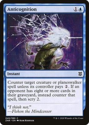 Anticognition ZNR 45 NM Magic: The Gathering