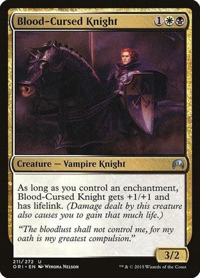 Blood-Cursed Knight ORI 211 NM Magic: The Gathering