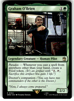 Graham O'Brien Universes Beyond: Doctor Who 104 R Magic: The Gathering Near Mint