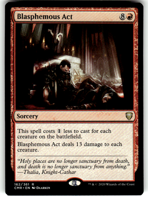 Blasphemous Act Commander Legends 162 R Magic: The Gathering Near Mint