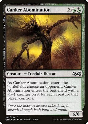 Canker Abomination UMA 212 NM Magic: The Gathering
