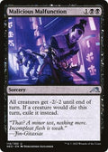 Malicious Malfunction NEO 110 NM Magic: The Gathering