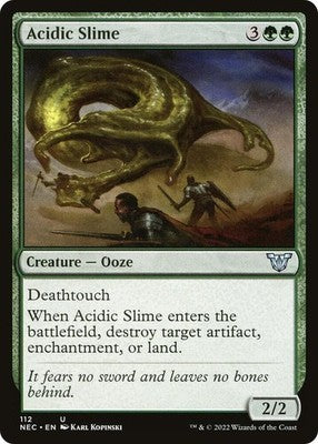 Acidic Slime NEC 112 NM Magic: The Gathering