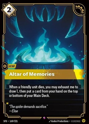 Altar of Memories 169/221 Spiritforged Foil Riftbound: League of Legends