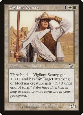 Vigilant Sentry JUD 33 NM Magic: The Gathering