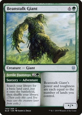 Beanstalk Giant // Fertile Footsteps ELD 149 NM Magic: The Gathering