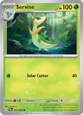 Servine 005/088 ME03: Perfect Order Reverse Holofoil Pokémon TCG