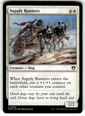 Supply Runners Commander Masters 63 C Magic: The Gathering Near Mint