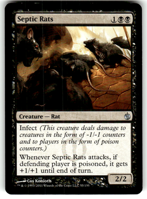 Septic Rats Mirrodin Besieged 55 U Magic: The Gathering Near Mint