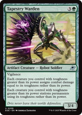Tapestry Warden EOE 209 NM Magic: The Gathering
