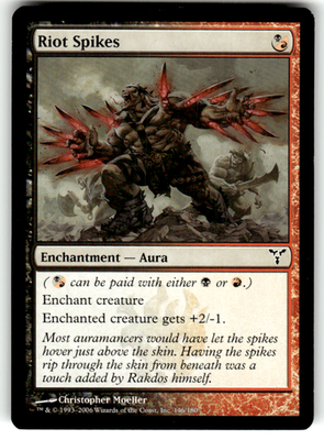 Riot Spikes Dissension 146 C Magic: The Gathering Lightly Played