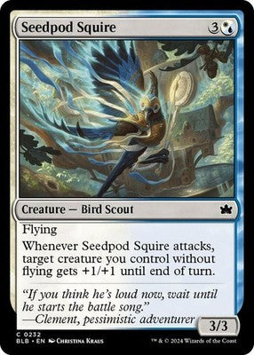 Seedpod Squire BLB 232 Foil NM Magic: The Gathering