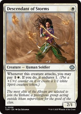 Descendant of Storms TDM 8 Foil NM Magic: The Gathering