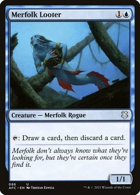Merfolk Looter AFC 86 NM Magic: The Gathering