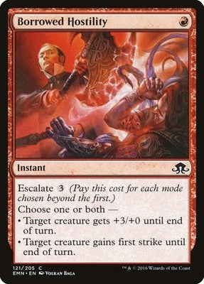 Borrowed Hostility EMN 121 NM Magic: The Gathering