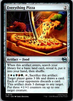 Everything Pizza 0173 Teenage Mutant Ninja Turtles Magic: The Gathering NM