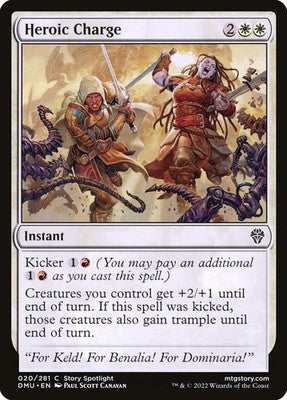 Heroic Charge DMU 20 NM Magic: The Gathering